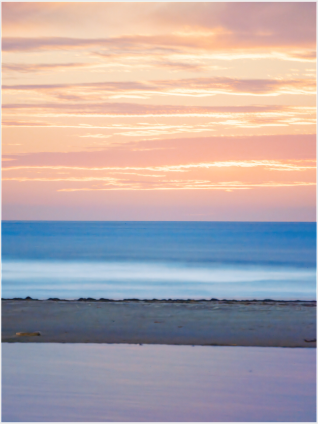 Main image abstract ocean after sunset