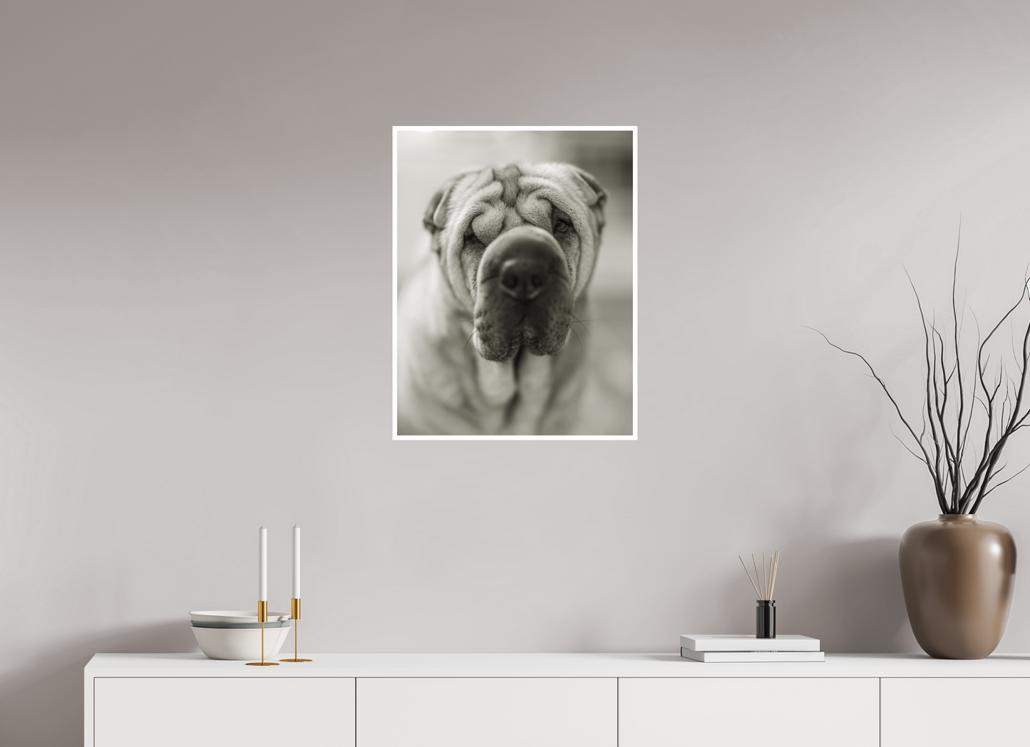 20 x 25.9″, Canson Baryta Prestige II (.39" Border) Shar Pei or Blurray?