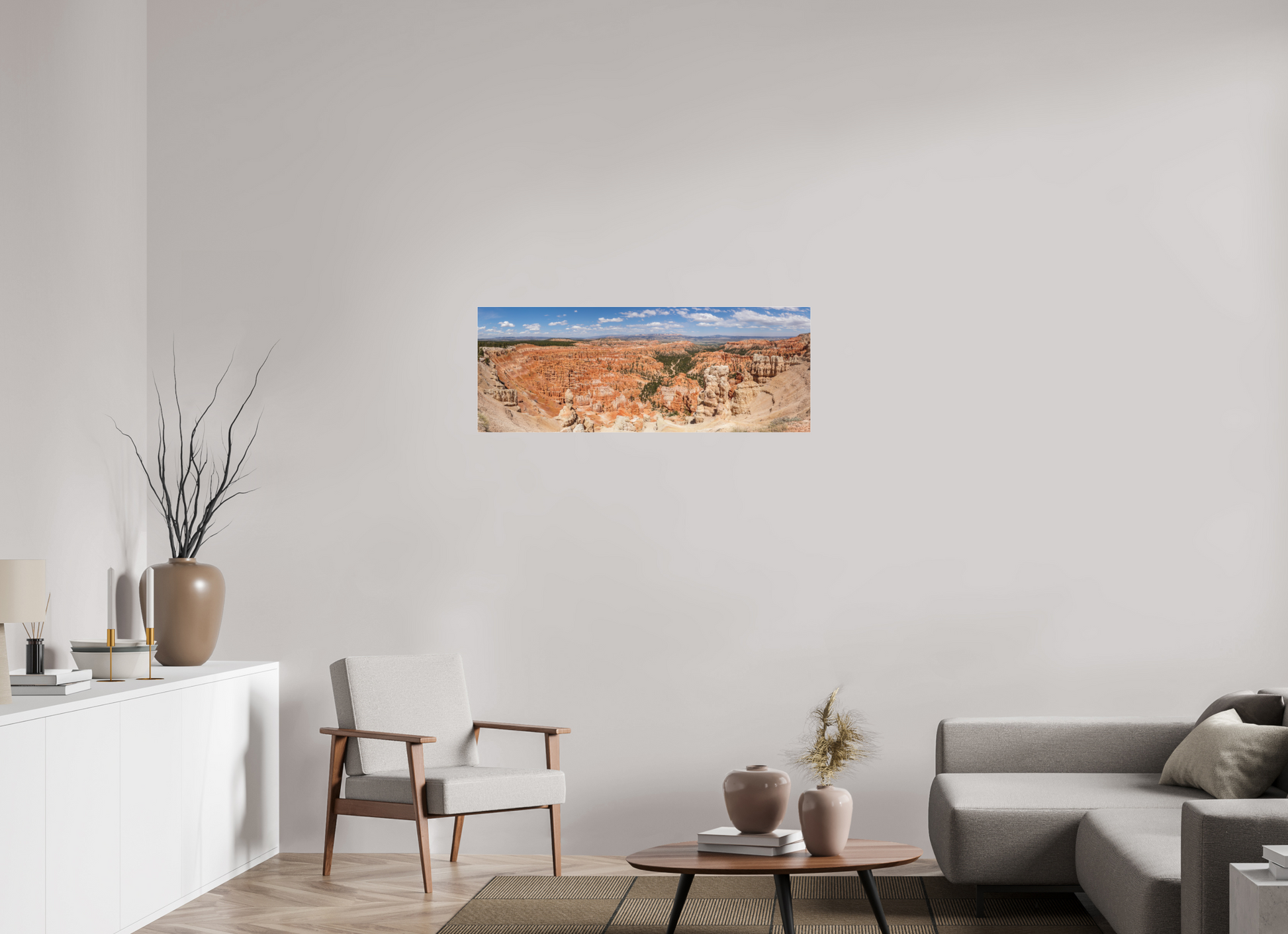 42.4 x 16″, Fuji Crystal Archive Under Matte Acrylic Bryce Canyon Panorama